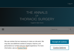 'annalsthoracicsurgery.org' screenshot