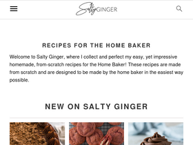 'saltyginger.com' screenshot