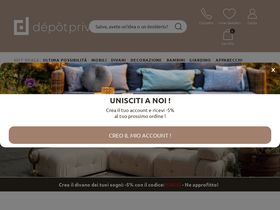 'depotprive.it' screenshot