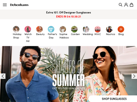 'debenhams.com' screenshot