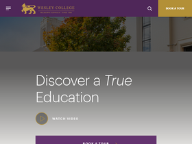 'wesleycollege.net' screenshot