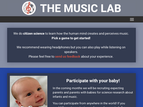 'themusiclab.org' screenshot