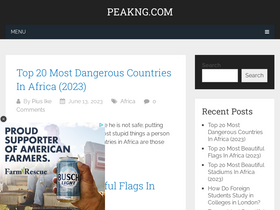 'peakng.com' screenshot