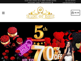 'madeofrose.com' screenshot