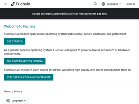 'fuchsia.dev' screenshot