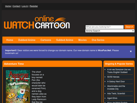 'thewatchcartoononline.tv' screenshot