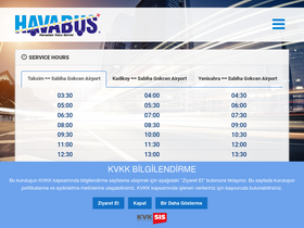 'havabus.com' screenshot