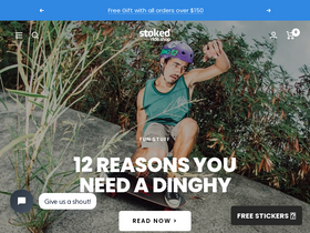 'stokedrideshop.com' screenshot