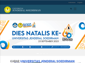 'unsoed.ac.id' screenshot