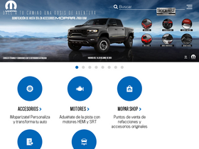 'mopar.com.mx' screenshot