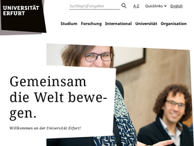 'uni-erfurt.de' screenshot