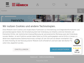 'moebelheinrich.de' screenshot