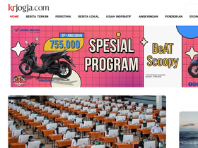 'krjogja.com' screenshot