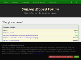 'simson-moped-forum.de' screenshot