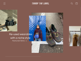 trampthelabel.com homepage screenshot
