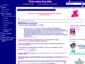 'forum-thyroide.net' screenshot