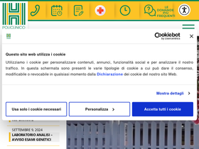 'policlinicocasilino.it' screenshot