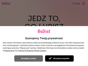 'bediet.pl' screenshot