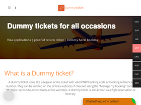 'dummyticket.com' screenshot