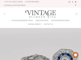 'vintagediamondring.com' screenshot