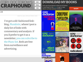 'craphound.com' screenshot
