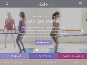 'thebellemethod.com' screenshot