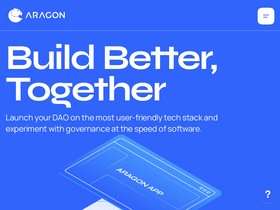 'aragon.org' screenshot