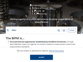 'bipm.org' screenshot