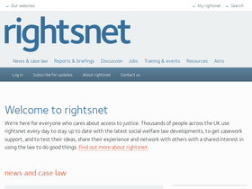 'rightsnet.org.uk' screenshot