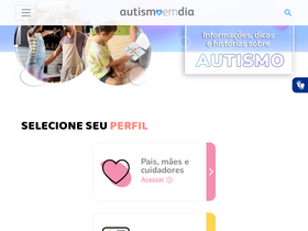 'autismoemdia.com.br' screenshot