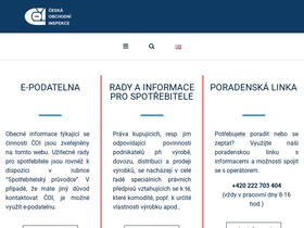 'coi.cz' screenshot