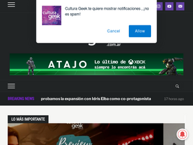 'culturageek.com.ar' screenshot