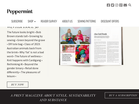 'peppermintmag.com' screenshot