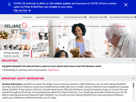 'xeljanz.com' screenshot