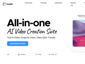 Morph Studio - Morph Studio-高质量的AI文本到视频生成工具