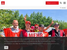 'igmetall.de' screenshot