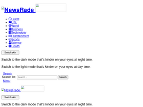 'newsrade.com' screenshot