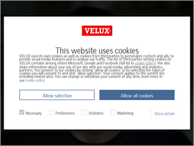 'velux.be' screenshot
