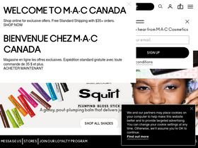 'maccosmetics.ca' screenshot