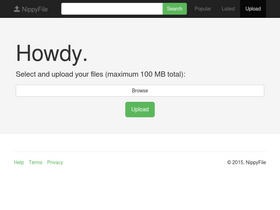 'nippyfile.com' screenshot