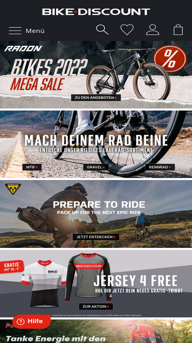 Discount on sale bikes de