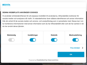 'besikta.se' screenshot