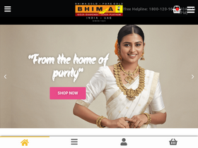 'bhimajewellery.com' screenshot