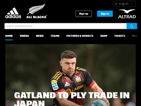 'allblacks.com' screenshot