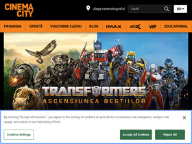 'cinemacity.ro' screenshot