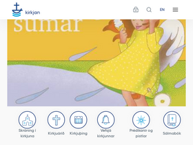 'kirkjan.is' screenshot