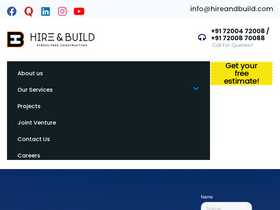 'hireandbuild.com' screenshot