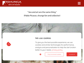'shungagallery.com' screenshot
