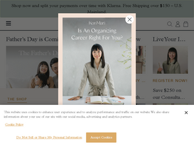 'konmari.com' screenshot