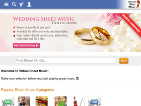 'virtualsheetmusic.com' screenshot